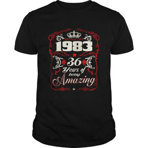 Born In 1983 36 Years Of Being Amazing Shirt